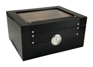 BLACK BUTTON 100 COUNT HUMIDOR