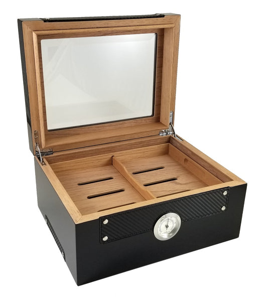 BLACK BUTTON 100 COUNT HUMIDOR