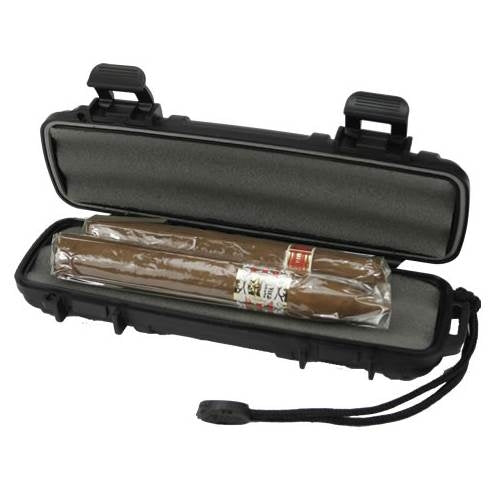 CIGAR CADDY 2 BLACK HUMIDOR