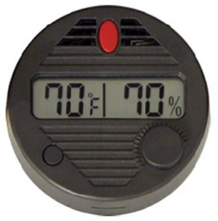 HYGROMETER DIGITAL ROUND BLACK