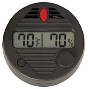 HYGROMETER DIGITAL ROUND BLACK