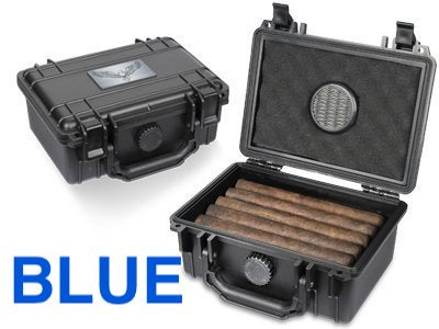 PK GUARDSMAN HUMIDOR PLASTIC (POLYPROPYLENE) TRAVEL BLUE 10-15 CT